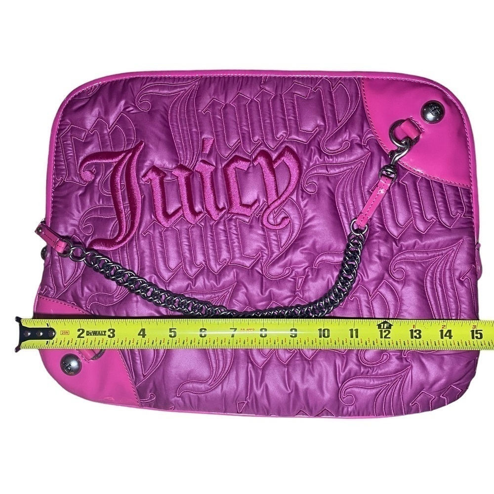 Y2K Rare Juicy Couture Laptop Bag in Pink - Picture 11 of 13
